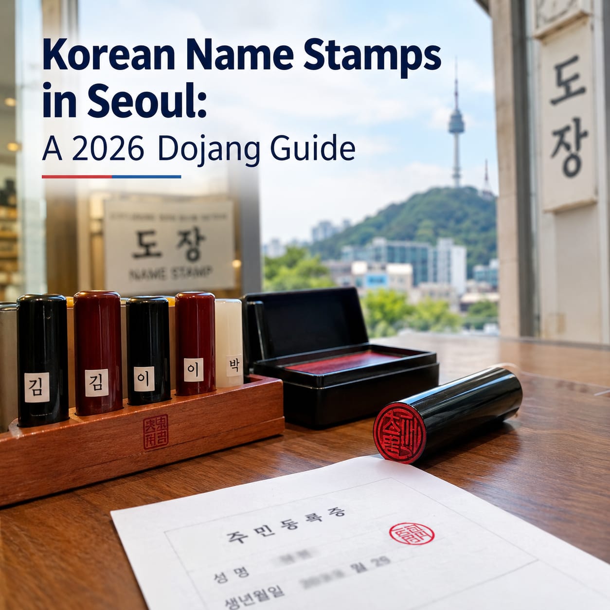 Korean Name Stamps in Seoul: A 2026 Dojang Guide
