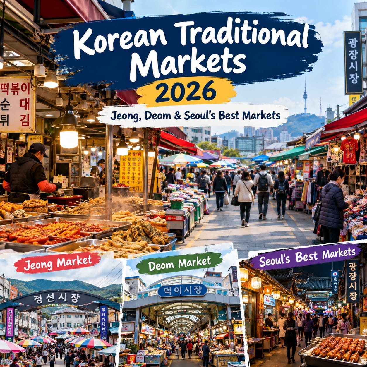 Korean Traditional Markets 2026: Jeong, Deom & Seoul’s Best Markets