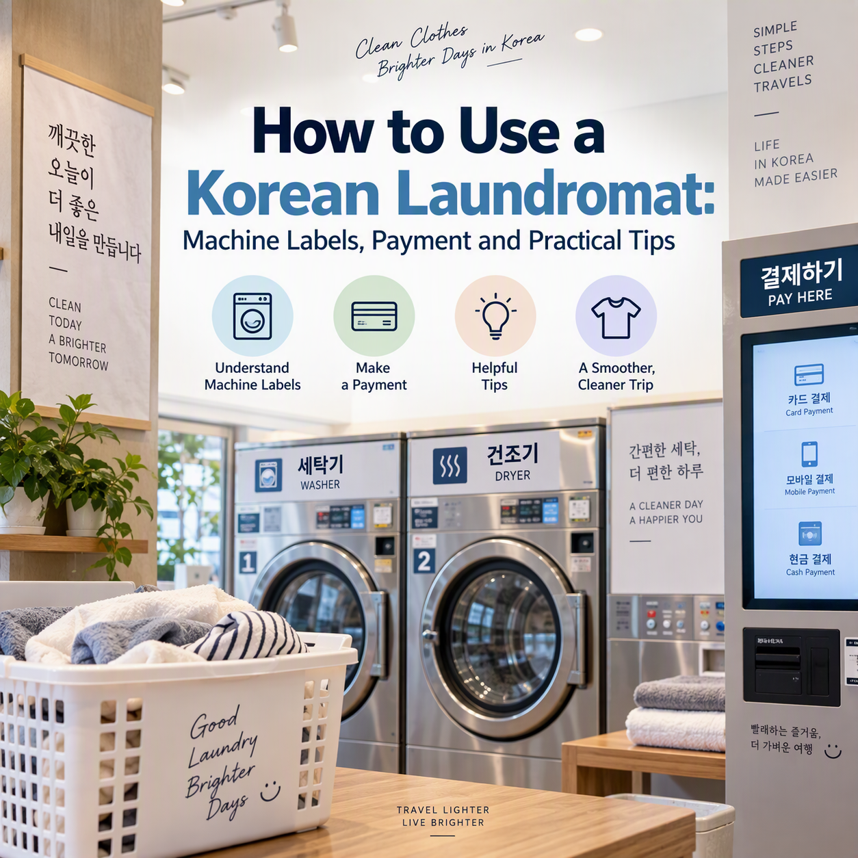 How to Use a Korean Laundromat: Machine Labels, Payment and Practical Tips