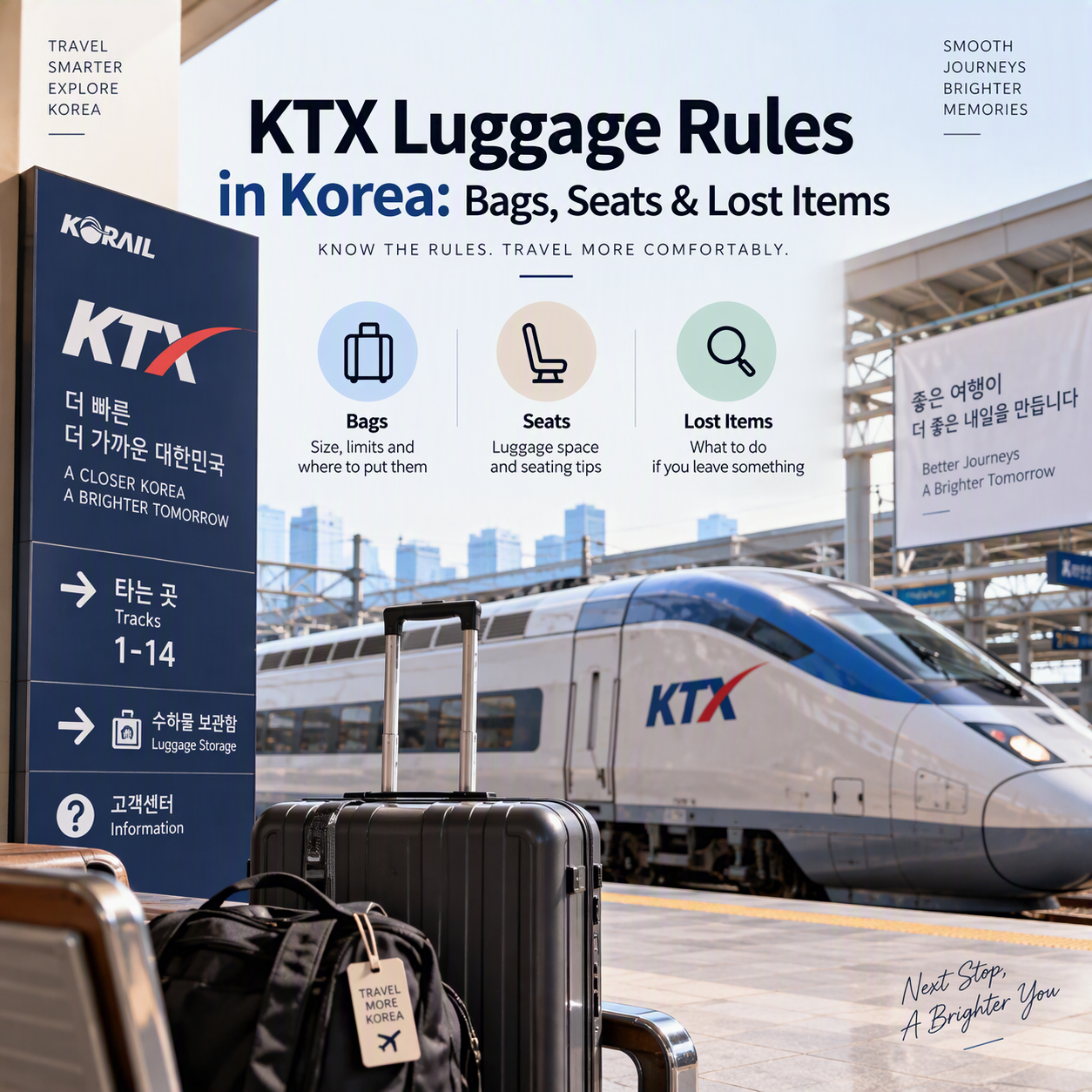 KTX Luggage Rules in Korea: Bags, Seats & Lost Items
