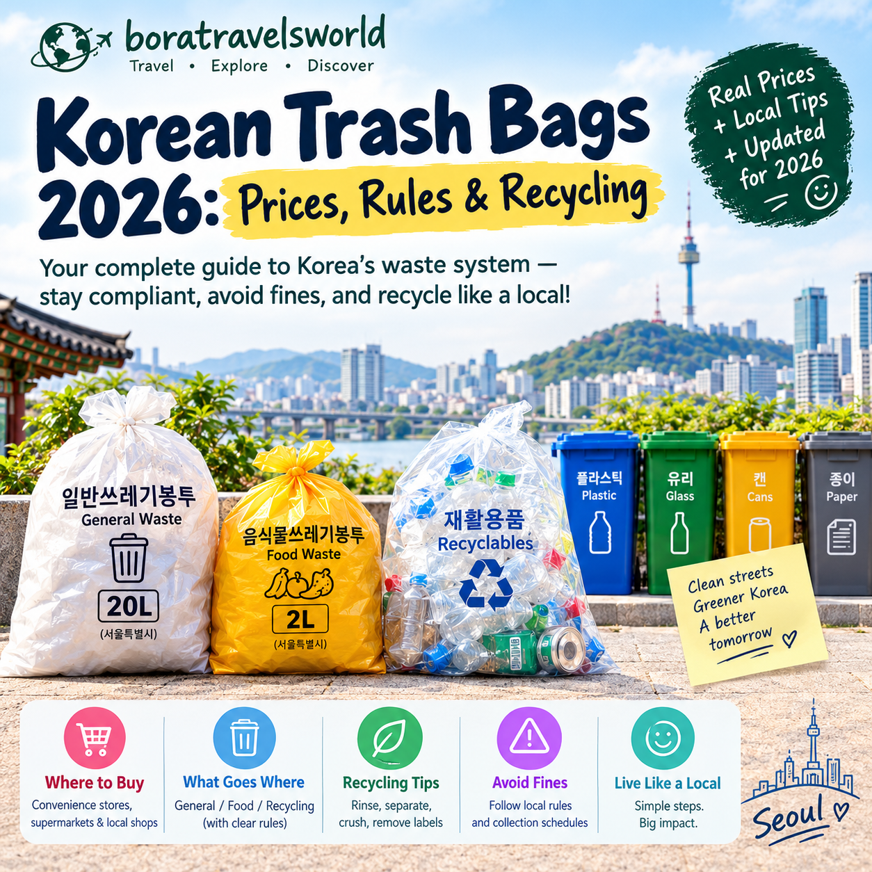 Korean Trash Bags 2026: Prices, Rules & Recycling